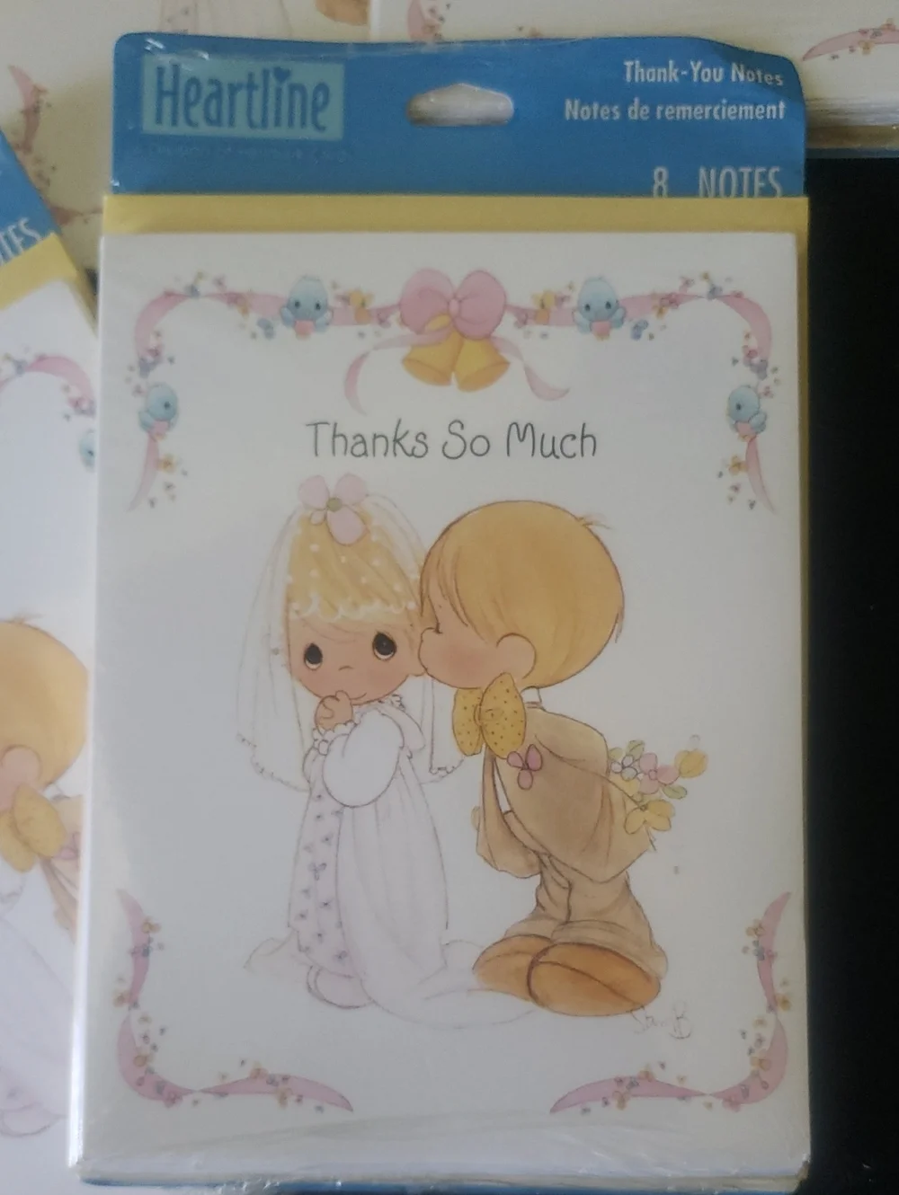 Precious Moments Wedding Thank You Cards x6 Sealed